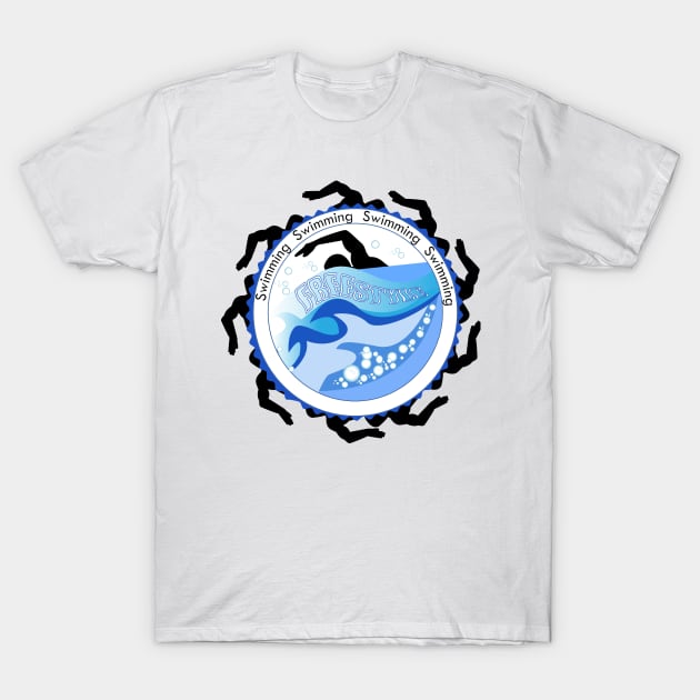 Swimming 1 T-Shirt by laurie3